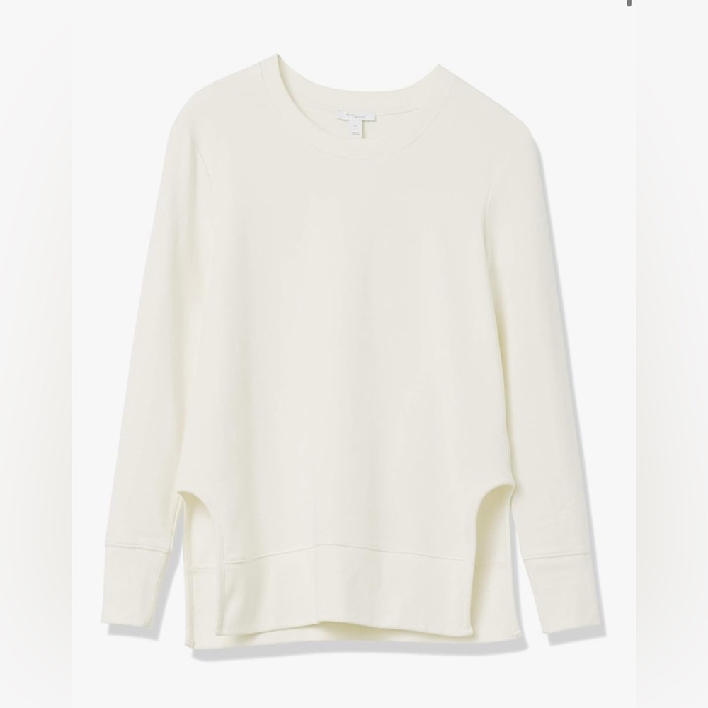 Daily Ritual Women's Long-Sleeve Crewneck Sweatshirt with Side Cutouts